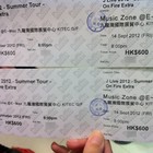 香港のチケット